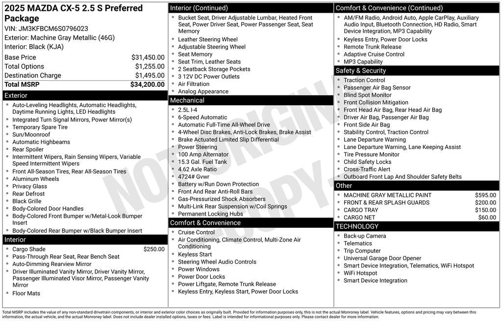 2025 Mazda Mazda CX-5 2.5 S Preferred AWD
