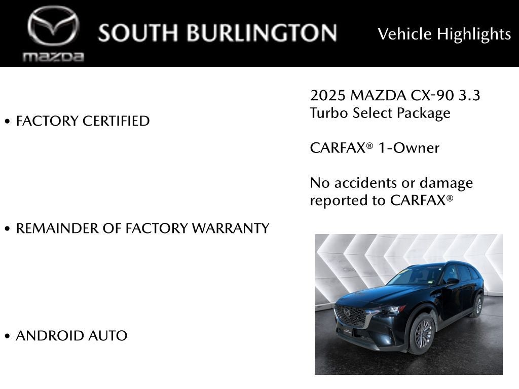 2025 Mazda Mazda CX-90 Select Package
