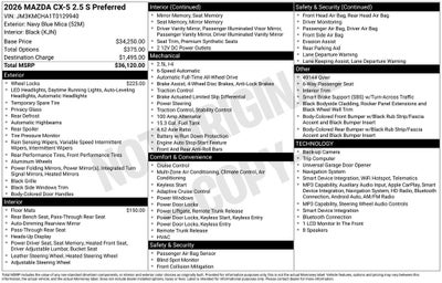 2026 Mazda Mazda CX-5 2.5 S Preferred AWD