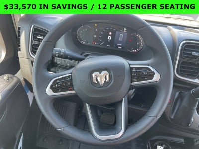 2024 RAM ProMaster Window Van High Roof 12 PASSENGER SEATING