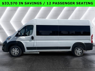 2024 RAM ProMaster Window Van High Roof 12 PASSENGER SEATING
