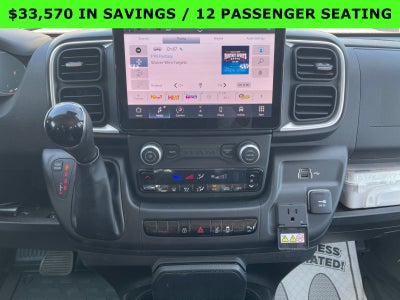 2024 RAM ProMaster Window Van High Roof 12 PASSENGER SEATING