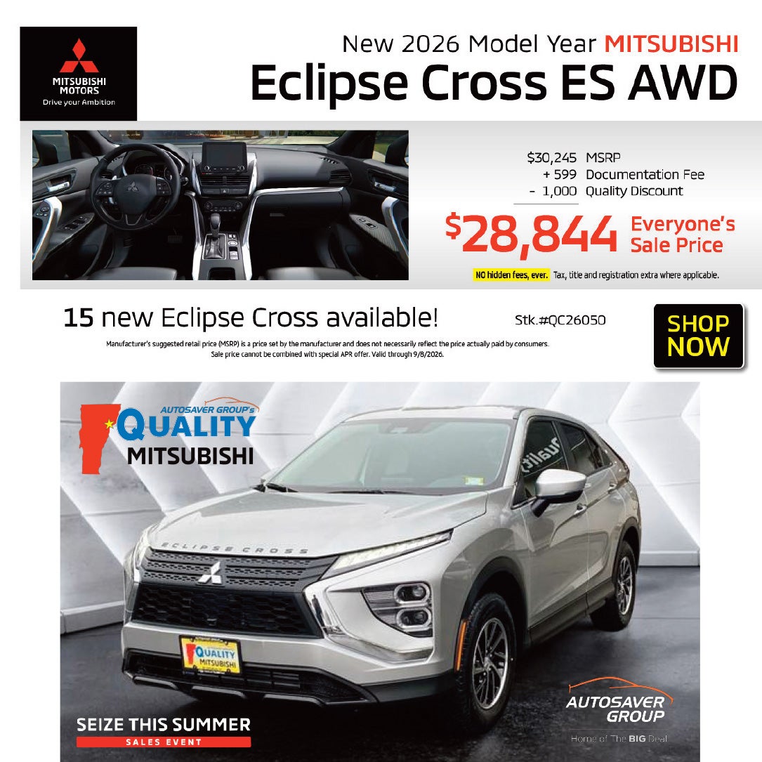 New 2026 Mitsubishi Eclipse Cross ES AWD
